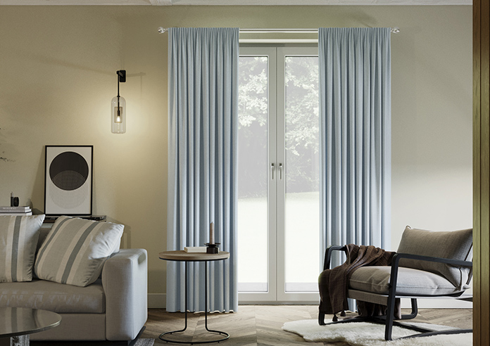 Wexley, Arctic Blue - Made to Measure Curtains - Image 3